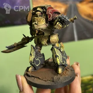 Описание картинки Legio Custodes Contemptor-Achillus Dreadnought от DUNIASHA по цене 8 500руб | Свободный Рынок Миниатюр - СРМ