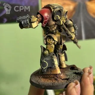 Описание картинки Legio Custodes Contemptor-Achillus Dreadnought от DUNIASHA по цене 8 500руб | Свободный Рынок Миниатюр - СРМ