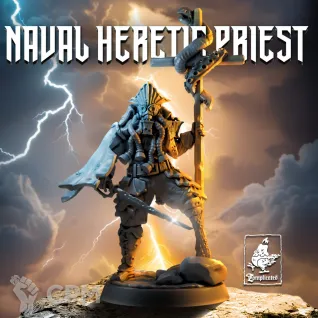 Описание картинки Naval Heretic Priest от Manufactorum76 по цене 250руб | Свободный Рынок Миниатюр - СРМ