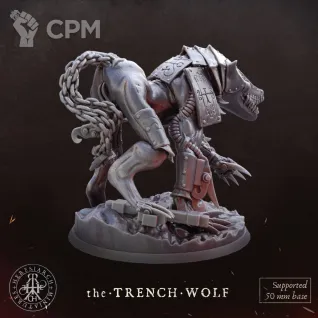 Описание картинки Trench War Wolf от Manufactorum76 по цене 1 000руб | Свободный Рынок Миниатюр - СРМ