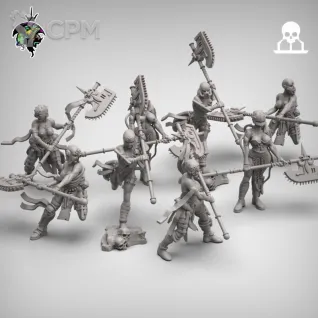 Описание картинки Сестры Раскаяния Repentia Squad отряд 8 юнитов от ChurcHehe 3d print по цене 1 500руб | Свободный Рынок Миниатюр - СРМ