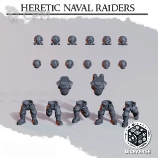 Описание картинки Heretic Naval Raiders от Manufactorum76 по цене 160руб | Свободный Рынок Миниатюр - СРМ