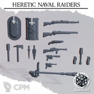 Описание картинки Heretic Naval Raiders от Manufactorum76 по цене 160руб | Свободный Рынок Миниатюр - СРМ