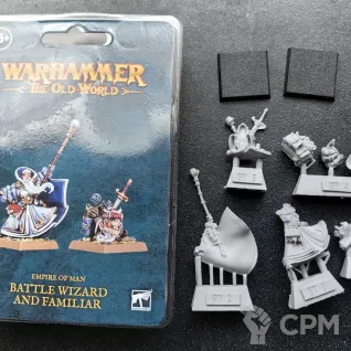 Описание картинки Battle Wizard and Familiar от Defiler по цене 4 700руб | Свободный Рынок Миниатюр - СРМ