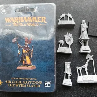 Описание картинки Sir Cecil Gastonne, the Wyrm Slayer от Defiler по цене 4 600руб | Свободный Рынок Миниатюр - СРМ