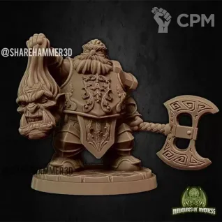 Описание картинки Dwarf Lord от MrMetalHorror по цене 300руб | Свободный Рынок Миниатюр - СРМ