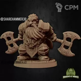 Описание картинки Dwarf Lord от MrMetalHorror по цене 300руб | Свободный Рынок Миниатюр - СРМ