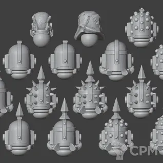 Описание картинки Death Guard heads upgrade kit от Хижина Мопса по цене 650руб | Свободный Рынок Миниатюр - СРМ