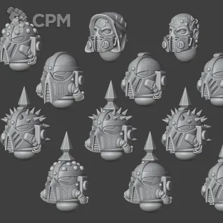 Описание картинки Death Guard heads upgrade kit от Хижина Мопса по цене 650руб | Свободный Рынок Миниатюр - СРМ