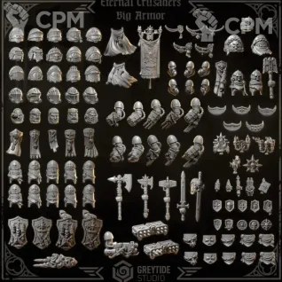 Описание картинки Black templars upgrade pack от Destr по цене 1 400руб | Свободный Рынок Миниатюр - СРМ