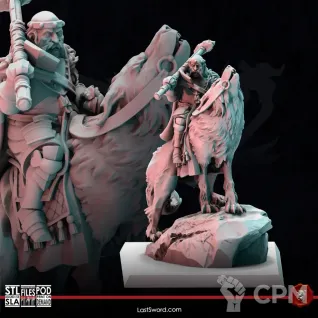 Описание картинки Mounted Warrior Priests of Ulric от MrMetalHorror по цене 650руб | Свободный Рынок Миниатюр - СРМ