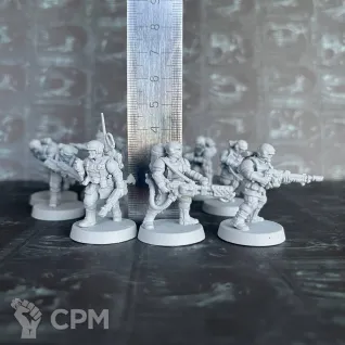 Описание картинки Cadian Shock Troops NEW 10шт от uNick по цене 980руб | Свободный Рынок Миниатюр - СРМ