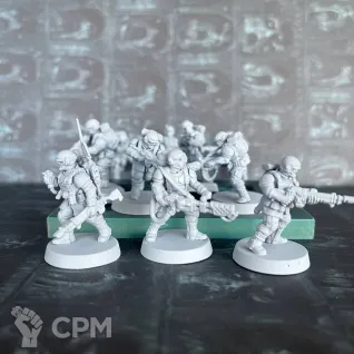 Описание картинки Cadian Shock Troops NEW 10шт от uNick по цене 980руб | Свободный Рынок Миниатюр - СРМ
