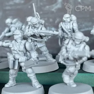 Описание картинки Cadian Shock Troops NEW 10шт от uNick по цене 980руб | Свободный Рынок Миниатюр - СРМ