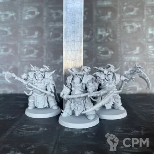 Описание картинки Deathshroud Terminators от uNick по цене 950руб | Свободный Рынок Миниатюр - СРМ