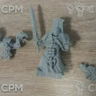Описание картинки Chaos Space Marines Sorcerer от Xero по цене 400руб | Свободный Рынок Миниатюр - СРМ