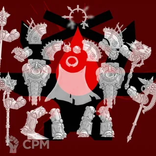 Описание картинки Saturnine Pattern Terminator Armour Traitor Capitan от Laboratory of Chaos по цене 550руб | Свободный Рынок Миниатюр - СРМ