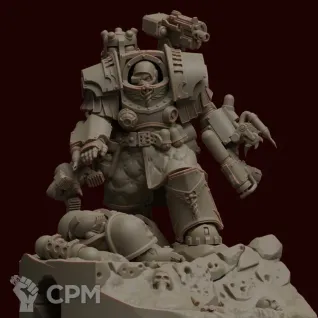 Описание картинки Primus Medicae In Terminator Armour от MrMetalHorror по цене 450руб | Свободный Рынок Миниатюр - СРМ