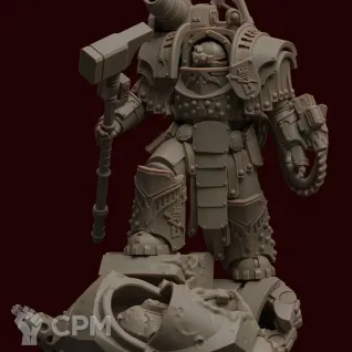 Описание картинки Legion Champion In Terminator Armour от MrMetalHorror по цене 450руб | Свободный Рынок Миниатюр - СРМ