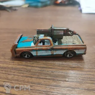 Описание картинки Кастомная машинка Hot Wheels Стиль пост апокалипсис | Gaslands от Katr Red по цене 2 000руб | Свободный Рынок Миниатюр - СРМ