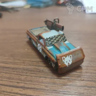 Описание картинки Кастомная машинка Hot Wheels Стиль пост апокалипсис | Gaslands от Katr Red по цене 2 000руб | Свободный Рынок Миниатюр - СРМ