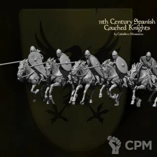 Описание картинки 11th Century Spanish Couched Knights от NITAI по цене 1 250руб | Свободный Рынок Миниатюр - СРМ