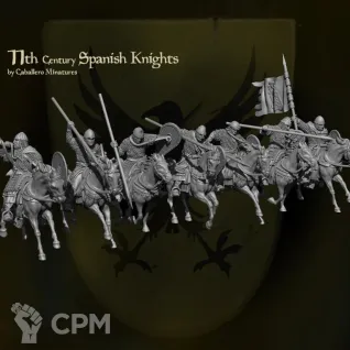 Описание картинки 11th Century Spanish Knights от NITAI по цене 2 000руб | Свободный Рынок Миниатюр - СРМ