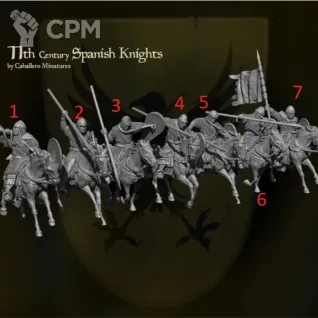 Описание картинки 11th Century Spanish Knights от NITAI по цене 2 000руб | Свободный Рынок Миниатюр - СРМ