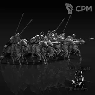 Описание картинки 11-13в Teutonic Mounted Knights (10 шт) от NITAI по цене 2 500руб | Свободный Рынок Миниатюр - СРМ