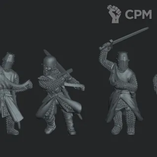 Описание картинки 13th Century Knight ( 4 шт) (2) от NITAI по цене 500руб | Свободный Рынок Миниатюр - СРМ