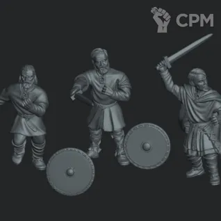 Описание картинки 13th ceorl warriors with swords (4 шт) от NITAI по цене 450руб | Свободный Рынок Миниатюр - СРМ