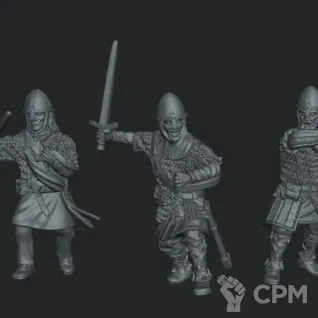 Описание картинки 11th Century Armoured Warriors with swords (5 шт) от NITAI по цене 650руб | Свободный Рынок Миниатюр - СРМ