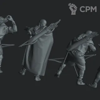 Описание картинки 11th&amp;12th Century Spanish - Spanish Levy Archers (4 шт) от NITAI по цене 450руб | Свободный Рынок Миниатюр - СРМ
