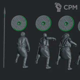Описание картинки 11th&amp;12th Century Spanish - Spanish Levy Spearfront (4 шт) от NITAI по цене 500руб | Свободный Рынок Миниатюр - СРМ