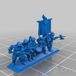 Описание картинки Empire Halberdiers Warmaster (1 плашка) от NITAI по цене 85руб | Свободный Рынок Миниатюр - СРМ