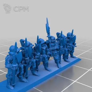 Описание картинки Empire Halberdiers Warmaster (1 плашка) от NITAI по цене 85руб | Свободный Рынок Миниатюр - СРМ