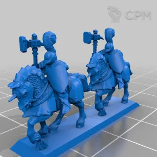 Описание картинки Caballeria Pesada Warmaster (1 плашка) от NITAI по цене 85руб | Свободный Рынок Миниатюр - СРМ