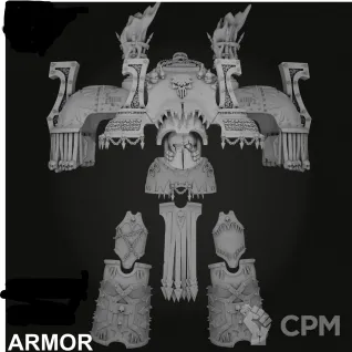 Описание картинки Chaos khorn upgrade от Destr по цене 2 000руб | Свободный Рынок Миниатюр - СРМ
