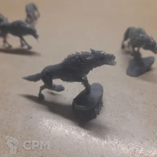Описание картинки Dire Wolves / Ужасные Волки от 3D6 по цене 1 600руб | Свободный Рынок Миниатюр - СРМ