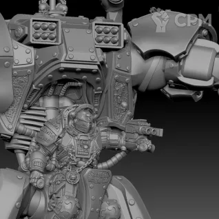 Описание картинки dreadknight от Manufactorum76 по цене 6 000руб | Свободный Рынок Миниатюр - СРМ