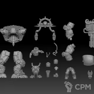 Описание картинки dreadknight от Manufactorum76 по цене 6 000руб | Свободный Рынок Миниатюр - СРМ