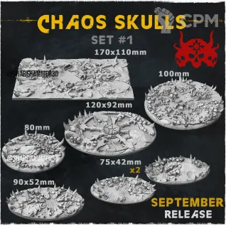 Описание картинки Chaos Skulls топперы от Studio Cockatoo по цене 3 850руб | Свободный Рынок Миниатюр - СРМ