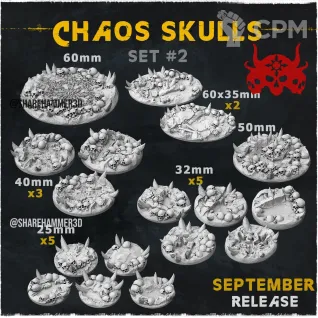 Описание картинки Chaos Skulls топперы от Studio Cockatoo по цене 3 850руб | Свободный Рынок Миниатюр - СРМ