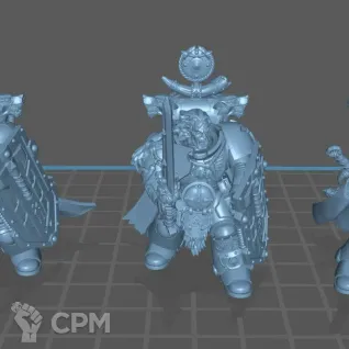 Описание картинки Space Wolvs Bladeguard Veteran Squad от MrMetalHorror по цене 650руб | Свободный Рынок Миниатюр - СРМ