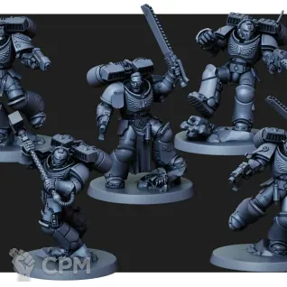 Описание картинки Blood Angels Assault Intercessors with Jump Packs / Death Company Warines with jump Paks от MrMetalHorror по цене 1 000руб | Свободный Рынок Миниатюр - СРМ