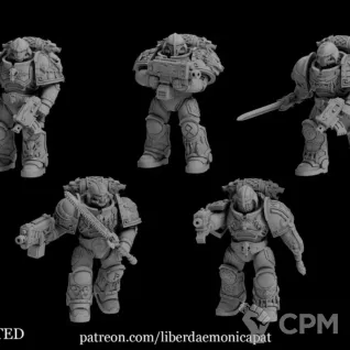 Описание картинки Space Wolves Intercessor Squad - 10 Штук от MrMetalHorror по цене 1 000руб | Свободный Рынок Миниатюр - СРМ