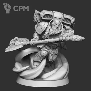 Описание картинки Space Wolves captain With Jump Pack от MrMetalHorror по цене 370руб | Свободный Рынок Миниатюр - СРМ