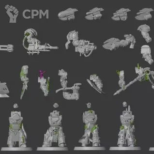 Описание картинки Blightlord Terminators от MrMetalHorror по цене 700руб | Свободный Рынок Миниатюр - СРМ
