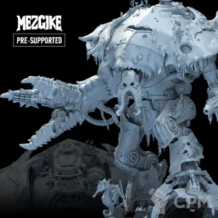 Описание картинки Chaos Knight of Nurgle от MrMetalHorror по цене 2 800руб | Свободный Рынок Миниатюр - СРМ