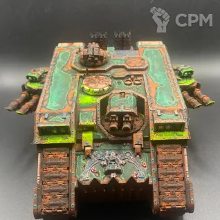 Описание картинки Death Guard Land Raider от Dark_Demogorgon по цене 8 000руб | Свободный Рынок Миниатюр - СРМ